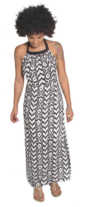 1145 Halter Slit Dress