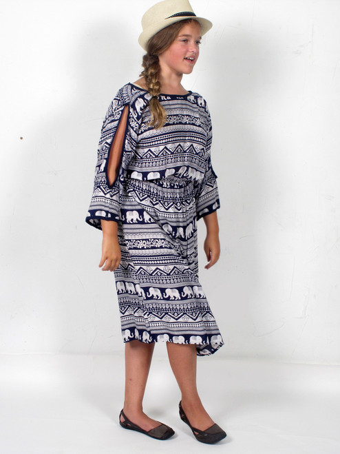 1140 Elephant Print Dress