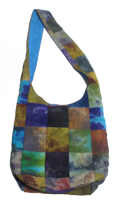 G915 Cotton Tie Dye Patchwork Bucket Bag