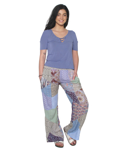21823 Patchwork Rayon Pants
