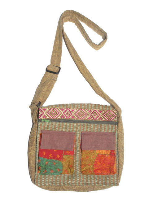 G210 Double Pocket Flap Bag 10" x 10" x 2"