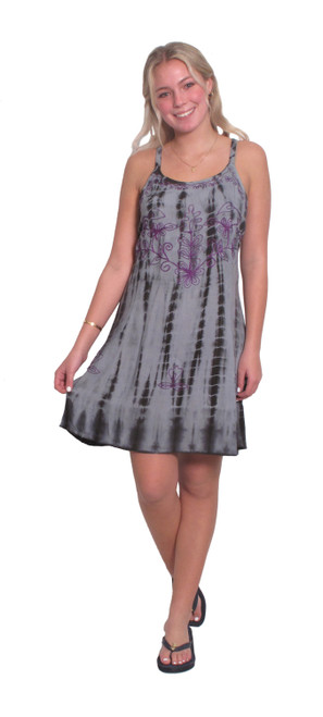 2216 The Little Black Tie Dye Dress