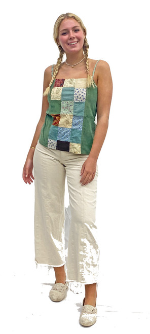 2183 Vintage Parking Lot patchwork Tank