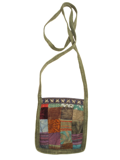 G23 Mixed Cotton Patchwork Passport Bag with Trim
