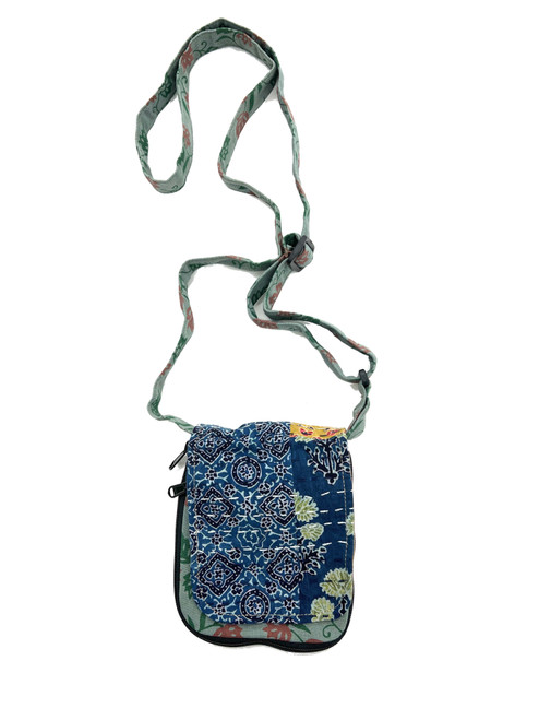 G1464 Mixed Cotton Expandable Passport Bag