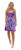 2141 Short Tie Dye Dress with Lace Hem