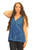 2163 Diamond Embroidered Tank In Stone Wash