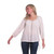 21796 Cotton Crepe Blouse with Trim Accent