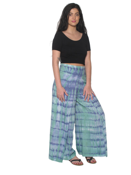 2043 Faux Wrap Pants in Tie Dye