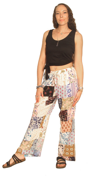 2153 Patchwork Pants in Rayon