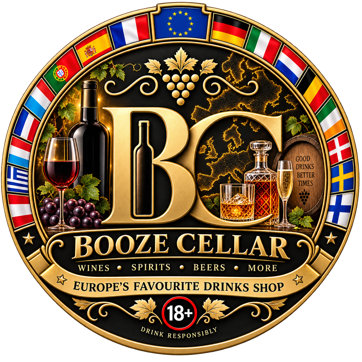 Booze Cellar — Europe’s Favourite Drinks Shop — 18+ Drink Responsibly