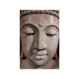 Sitzender Buddha, japanisch, 155 cm, Gesicht