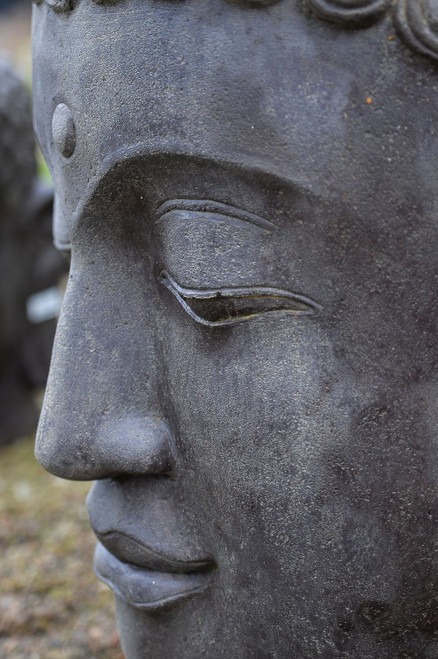 Buddha-Kopf, Steinguss 125 cm Buddha-Kopf, Steinguss 125 cm