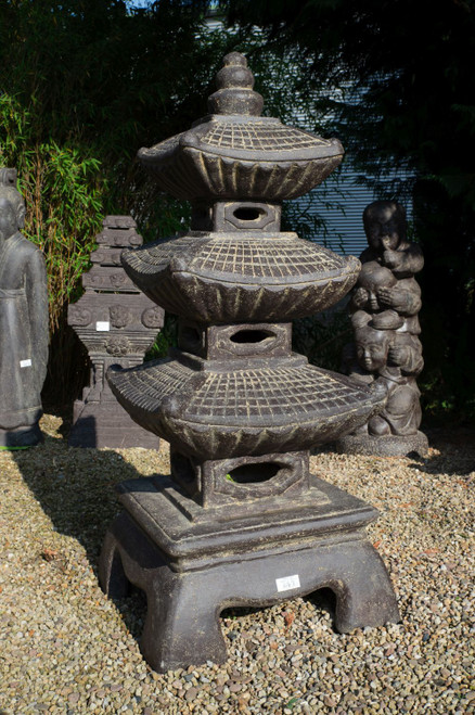 Gartenlaterne im japanischen Pagoda-Stil, 126 cm