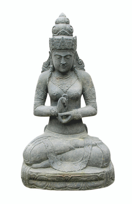 Sitzende Dewi Sri – Balis Reisgöttin, 100 cm H