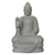 Sitzender Buddha, Flussstein, ca. 100 cm