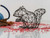 Enchanting Squirrel Wire Decor Sculpture