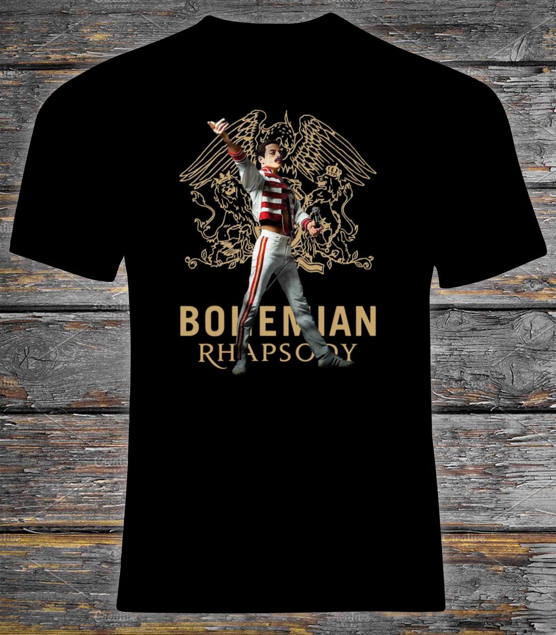 Queen Officiel Bohemian Rhapsody T Shirt Freddie Movie Logo Nouveau Homme 