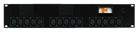 PDU: 15x Outlets | IEC C13 | 19'' 2RU Horizontal