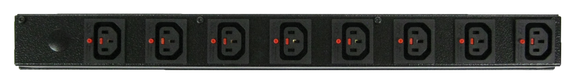 Rear showing IEC-Lock C13 outlets.
