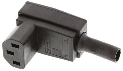 IEC C13 10A 'Bottom Entry' socket - Black