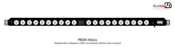 PDU: 20x Outlets | Aus GPO | 1.3m Vertical