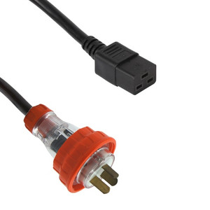 Captive 20A Flat pin > IEC C19 16A (2.5mm2) Captive 20A Flat pin > IEC C19 16A (2.5mm2)