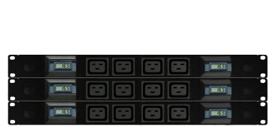 Hybrid PDU - 3x 1RU PDUs, 2x outlets per Energy Meter