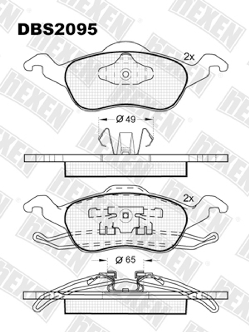 Kocione plocice prednje Ford Focus