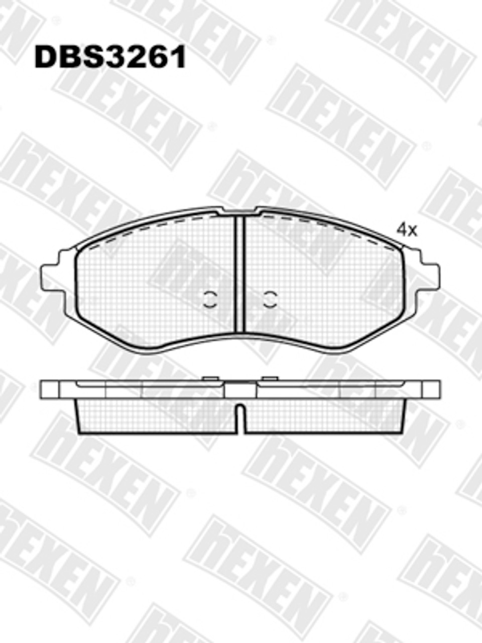 Kocione plocice prednje Chevrolet Aveo  '08.- /Kalos  '05.- ; Daewoo Kalos '03.-