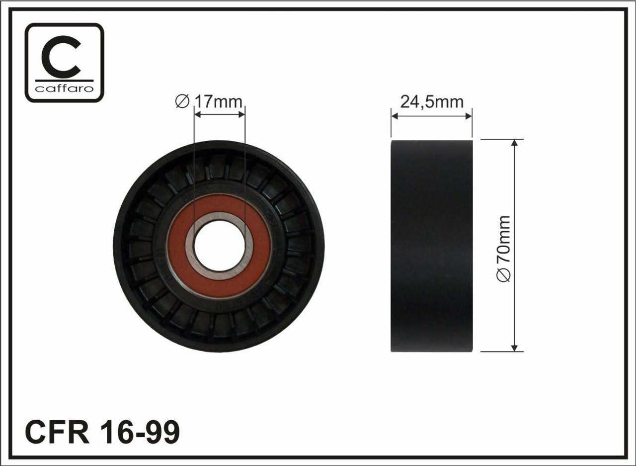 Roler spanera PK kaisa Audi A3 1,9TDI/Ford Galaxy 1,9TDI/Seat Alhambra /LeonToledo II 1,9TDI