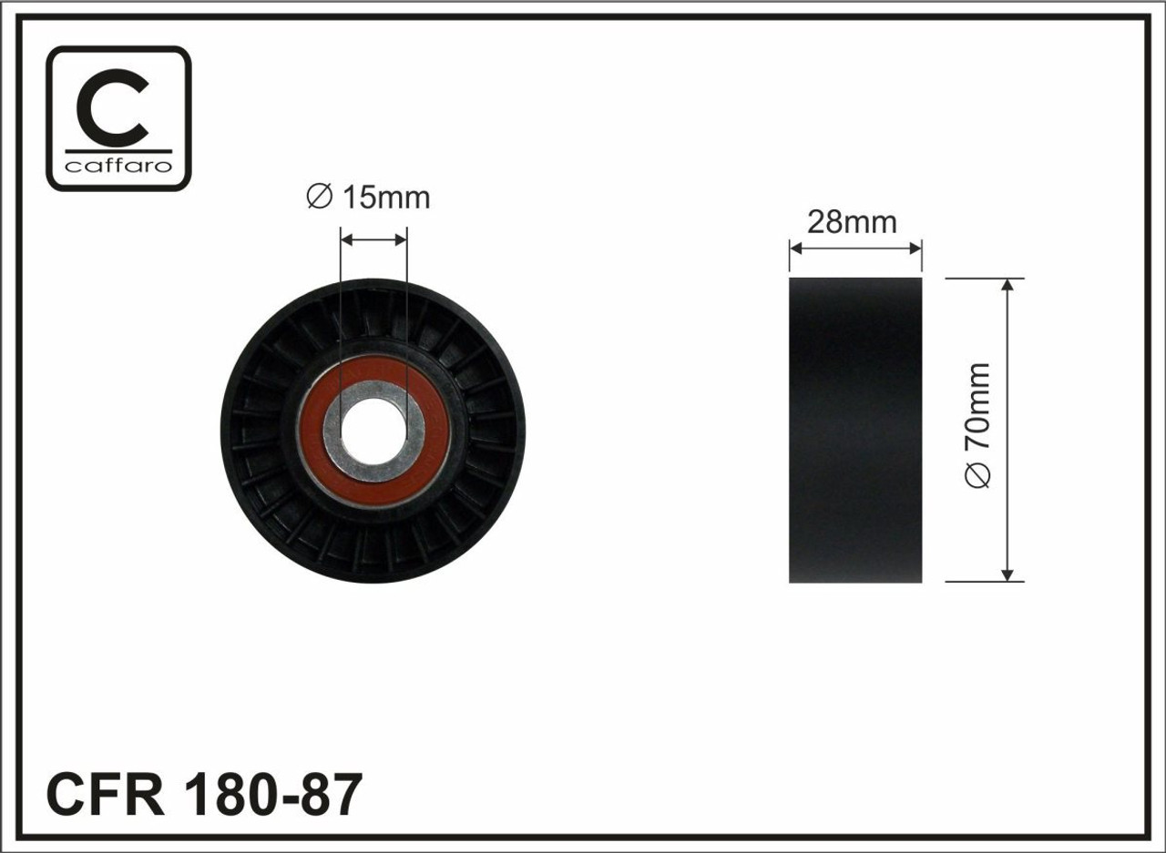 Roler spanera PK kaisa Audi A2 1,2TDI/1,4TDI '00-'05/Seat Cordoba 1,4TDI '02-'09/ Ibiza IV 1,4T