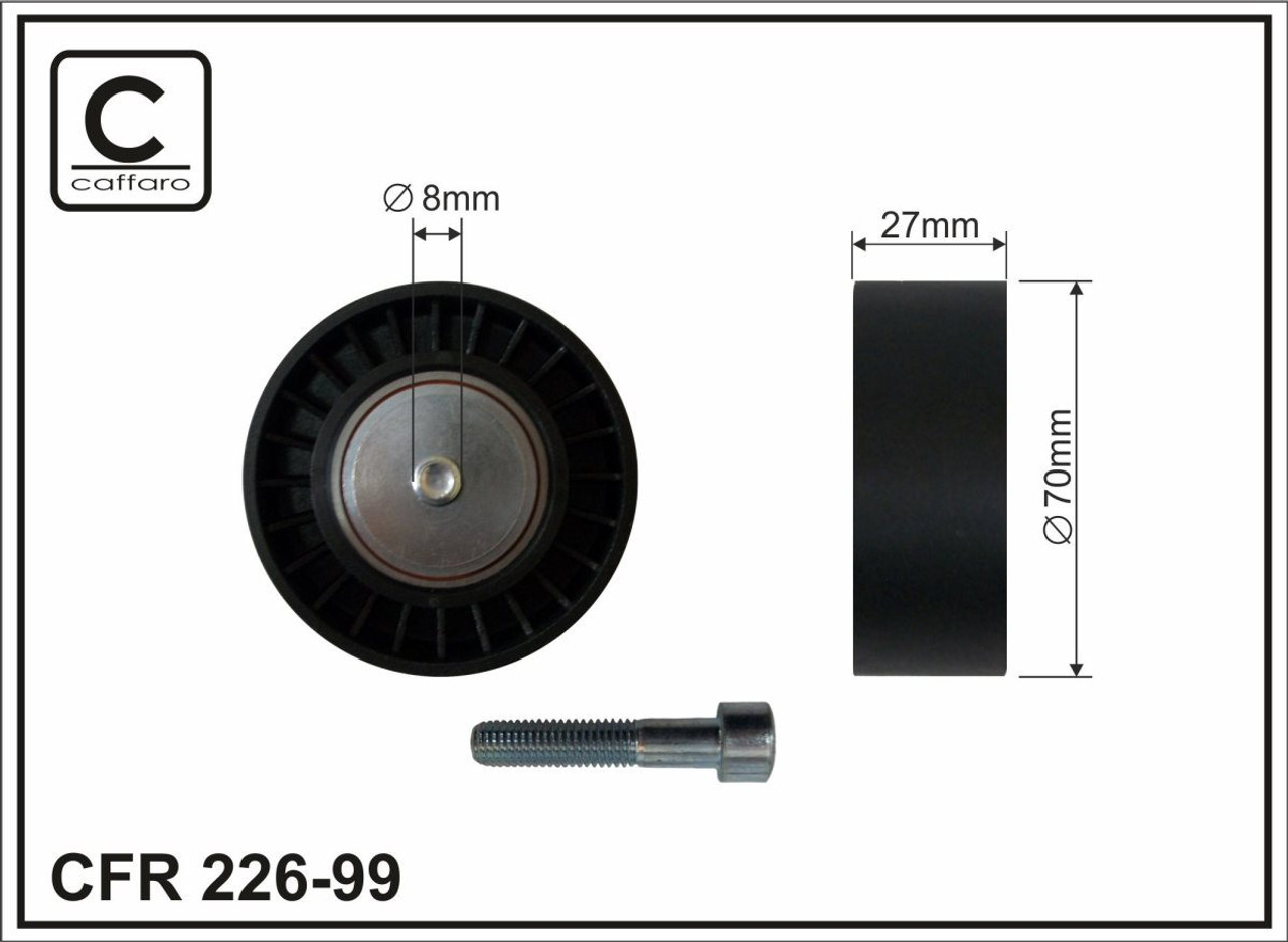 Usmeravajuci roler PK kaisa BMW 3 (E46) 318D-330CD /BMW 5 (E60) 520D-535D '03-'10,2005-/BMW 6