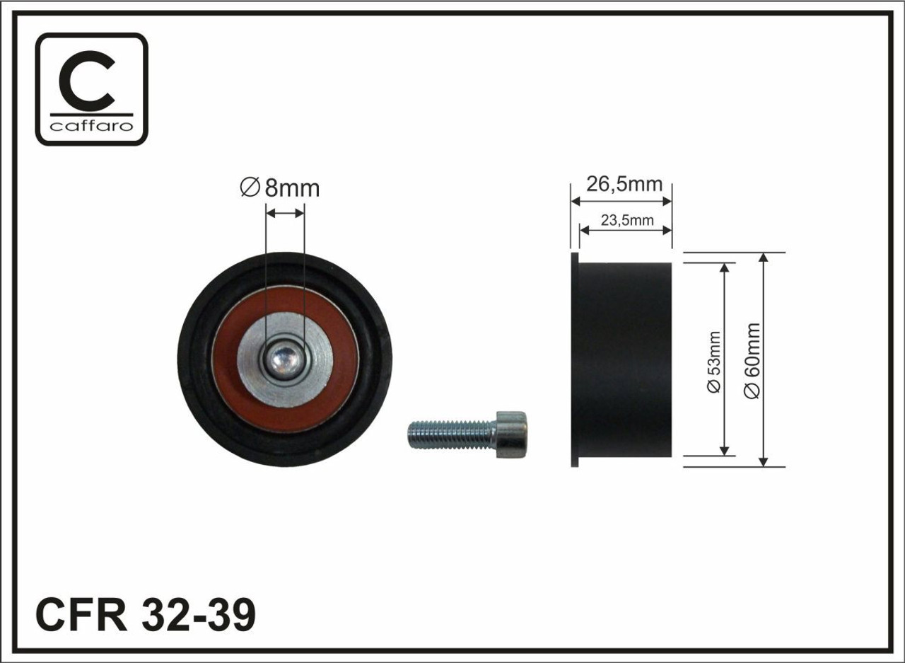 Usmeravajuci roler zupcastog kaisa Opel Astra F 1,4/1,6 '94-'02,Astra G 1,4/1,6/1,8 /Corsa B