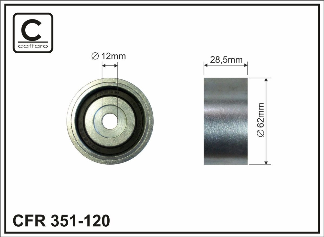 Usmeravajuci roler zupcastog kaisa Toyota Avensis /Avensis Verso /Corolla/Previa 2,0D-4D/Rav 4