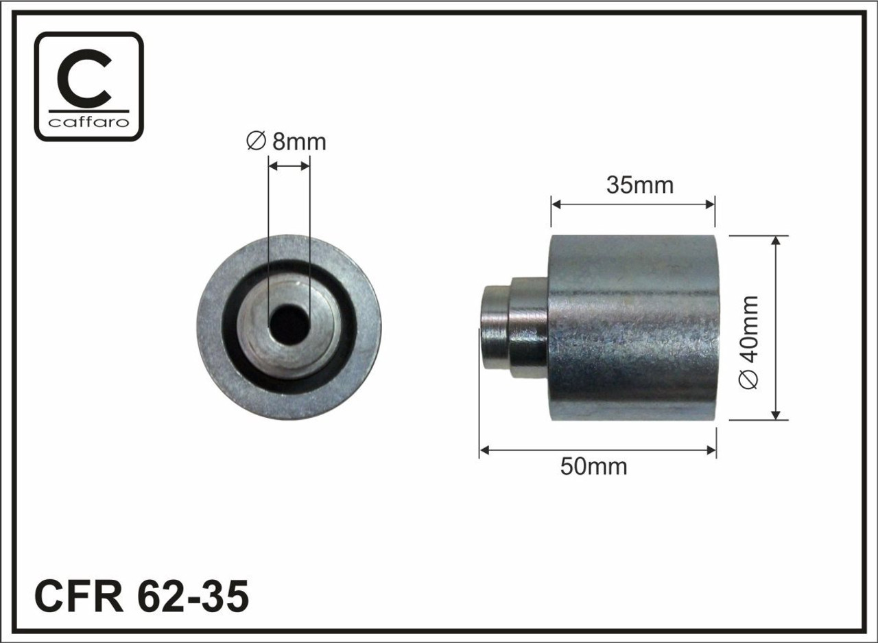 Usmeravajuci roler zupcastog kaisa Audi/Seat/Skoda/VW/Ford 1,4/1,6/1,9 TDI metalni dupli lezaj