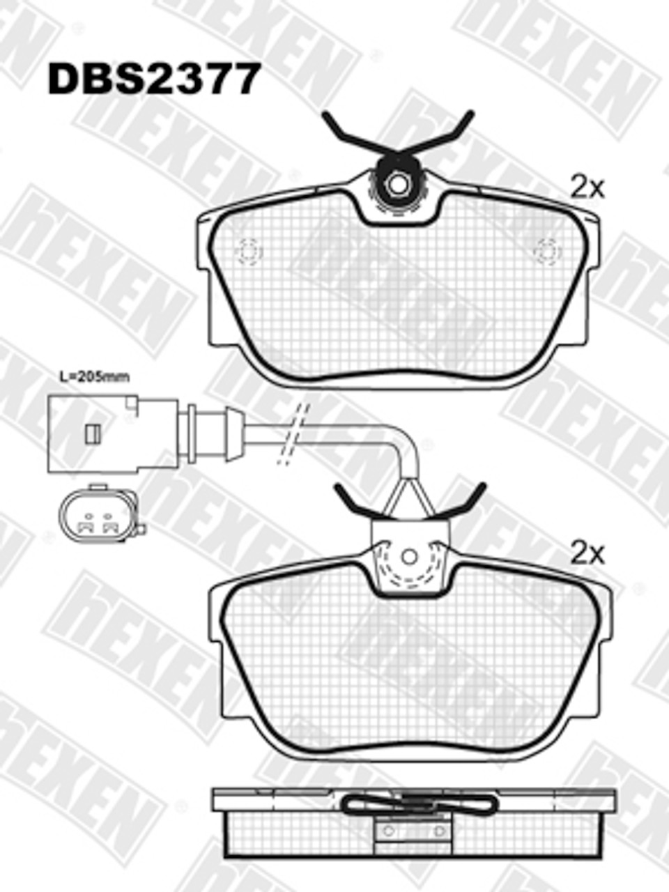 Kocione plocice zadnje  Seat Alhambra / VW Sharan,Transporter 4 / Ford Galaxy