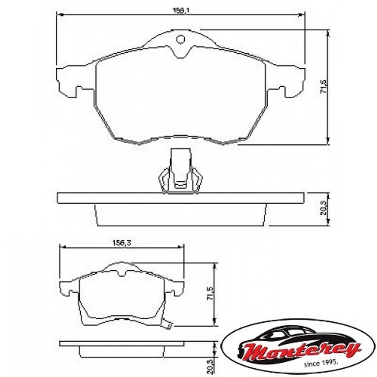 Kocione plocice Opel 1.6CNG,1.8/2.0 16v,2.0 DI/DTI,2.2 16v,2.2DTI