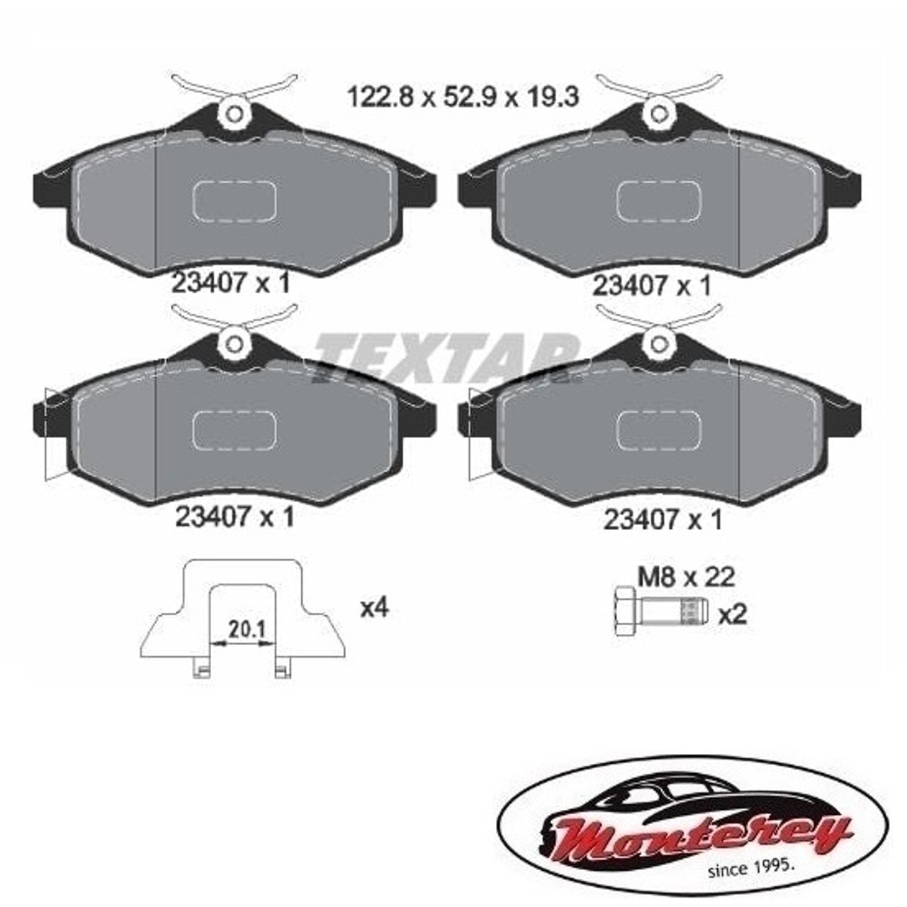 Kocione plocice prednje Citroen C3 I '02.-/C2  '03.-/C3 II 1.1i 44Kw '09.-/C2 Enterprise '09.-