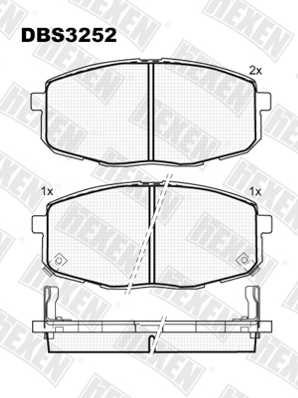 Kocione plocice Hyundai i30 '07-'12,ix35 '10- prednja osovina