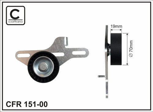 Spaner PK kaisa kompletan Renault Clio II 1,4/1,6 '98-'05/Kangoo 1,4 '97- plasticni roler