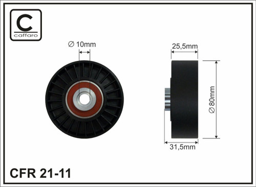 Usmeravajuci roler PK kaisa Alfa 145/146/Alfa 147 /156 '01-'06 1,9JTD/1,9JTD / Alfa GT 1,9JTD,F