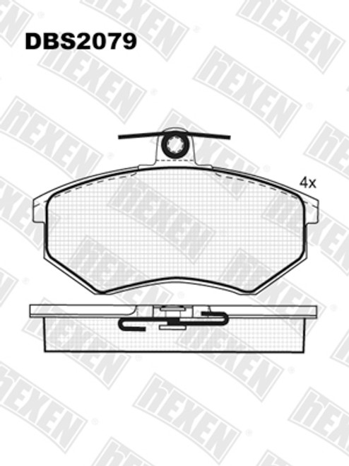 Kocione plocice prednje Audi 80,A4 /Seat Ibiza,Toledo,Cordoba / VW Caddy,Golf 3,Passat 3,Vento