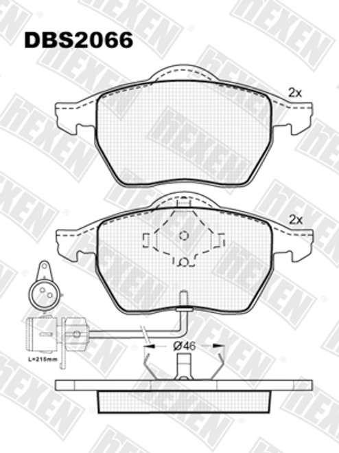 Kocione plocice prednje Ford Mondeo 3 '00-'07