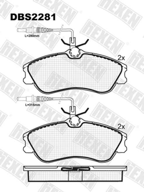 Kocione plocice Citroen Xsara '97-'05,Berlingo '97- prednja osovina