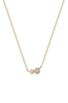 Ania Haie Gold Orb Amazonite Pendant Necklace