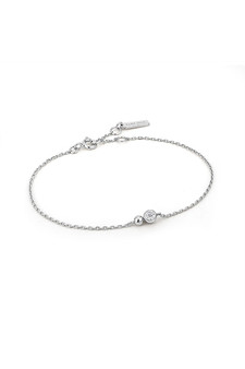 Ania Haie Silver Orb Sparkle Chain Bracelet