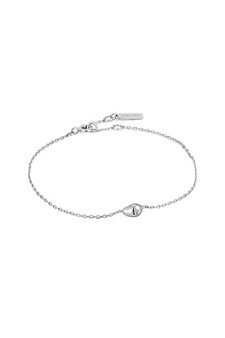 Ania Haie Silver Pebble Sparkle Chain Bracelet