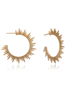 Rachel Jackson Electric Goddess Statement Gold Hoop Earrings SNE14GP