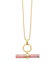 Rachel Jackson Optimism T-Bar Rose Necklace TBN21RHGP